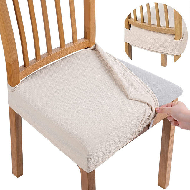 1 Pack jacquard waterproof chair cushion cover, all-season universal elastic chair cover, hotel home chair covers