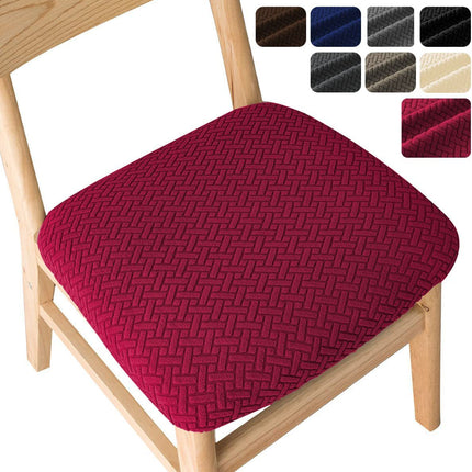 1 paquet de housses de siège de chaise de salle à manger, housse de protection de siège élastique de chaise de cuisine, housses de chaise de salle à manger pour chaises en bois de maison