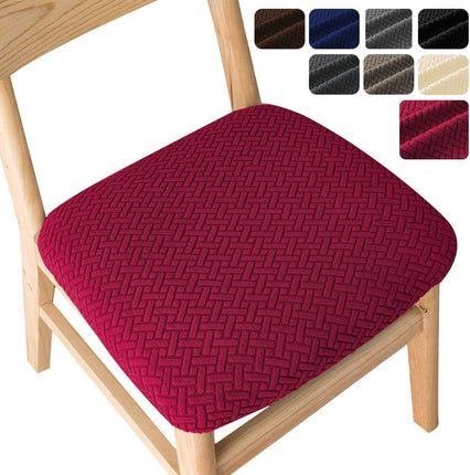 1 paquet de housses de siège de chaise de salle à manger, housse de protection de siège élastique de chaise de cuisine, housses de chaise de salle à manger pour chaises en bois de maison