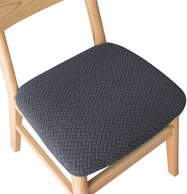 1 Pack Dining room chair seat cover, kitchen chair elastic seat cover protector, dining chair covers for household wooden chairs