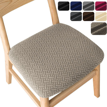 1 paquet de housses de siège de chaise de salle à manger, housse de protection de siège élastique de chaise de cuisine, housses de chaise de salle à manger pour chaises en bois de maison