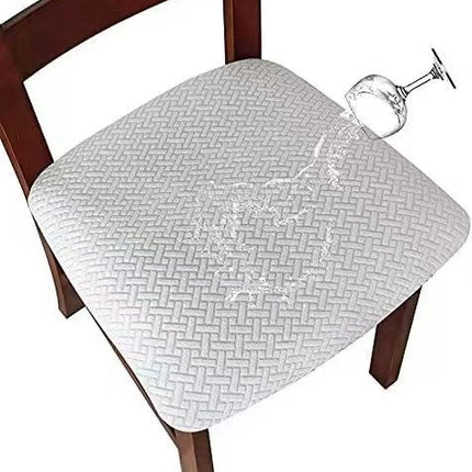 1 Pack Dining Room Chair Waterproof Seat Covers, Chair Seat Cover Kitchen Chair slipcover Anti-skid Cover