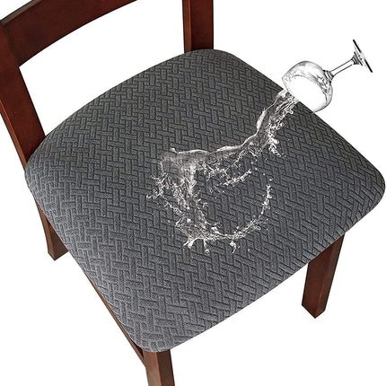 1 Pack Dining Room Chair Waterproof Seat Covers, Chair Seat Cover Kitchen Chair slipcover Anti-skid Cover