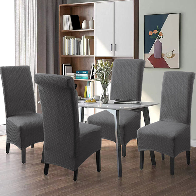 1 Pack Waterproof dining chair cover, super fit stretch chair covers suitable for seats in kitchens, restaurants, and banquets