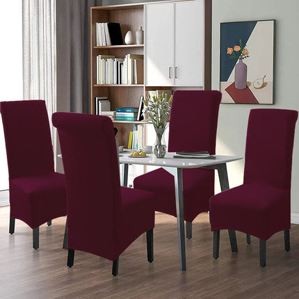 1 paquet de housses de chaise de salle à manger imperméables, housses de chaise extensibles super ajustées adaptées aux sièges des cuisines, des restaurants et des banquets