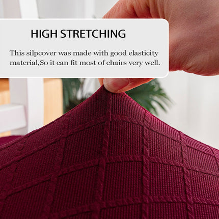 1 paquet de housses de chaise de salle à manger imperméables, housses de chaise extensibles super ajustées adaptées aux sièges des cuisines, des restaurants et des banquets