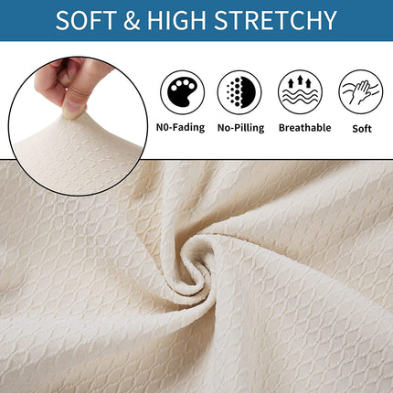 Housse de coussin de chaise imperméable Jacquard, housse de chaise élastique universelle quatre saisons, housse de chaise d'hôtel et de maison, 1 paquet