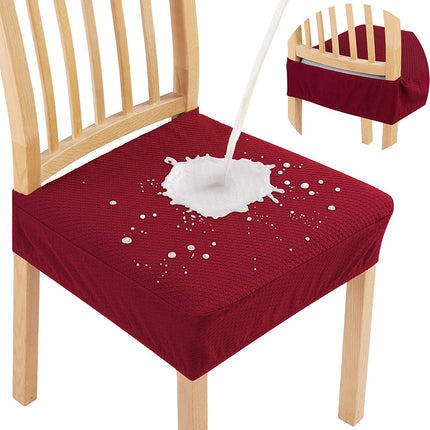 Housse de coussin de chaise imperméable Jacquard, housse de chaise élastique universelle quatre saisons, housse de chaise d'hôtel et de maison, 1 paquet