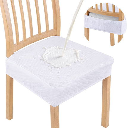 Housse de coussin de chaise imperméable Jacquard, housse de chaise élastique universelle quatre saisons, housse de chaise d'hôtel et de maison, 1 paquet