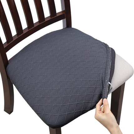 1 Pack Jacquard Chair Cushion Cover, Elastic Chair Cover, Hotel Home Chair Cover, Removable Washable Dining Chair Cover Protector