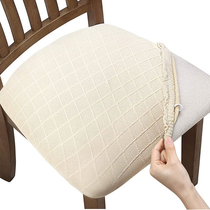 1 Pack Jacquard Chair Cushion Cover, Elastic Chair Cover, Hotel Home Chair Cover, Removable Washable Dining Chair Cover Protector