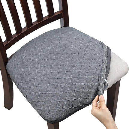 1 Pack Jacquard Chair Cushion Cover, Elastic Chair Cover, Hotel Home Chair Cover, Removable Washable Dining Chair Cover Protector