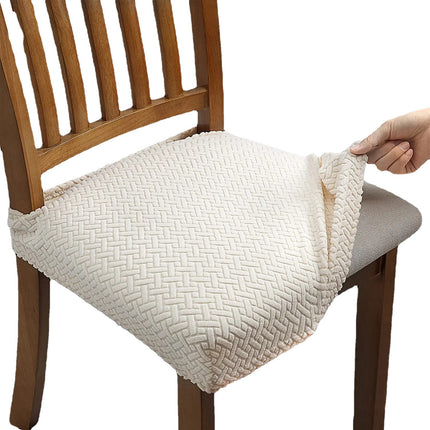 1 paquet adapté aux housses de chaise de restaurant amovible lavable jacquard élastique salle à manger chaise housse de protection