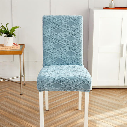 1 Pack Dining Room Chair Covers Kitchen Chair Covers , Elastic Sofa Chair Covers Sofa Cover -Solid Color Jacquard Pattern