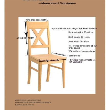 1 Pack Dining Room Chair Covers Kitchen Chair Covers , Elastic Sofa Chair Covers Sofa Cover -Solid Color Jacquard Pattern