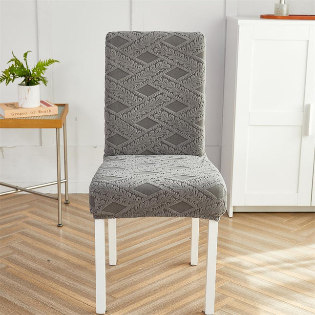 1 Pack Dining Room Chair Covers Kitchen Chair Covers , Elastic Sofa Chair Covers Sofa Cover -Solid Color Jacquard Pattern
