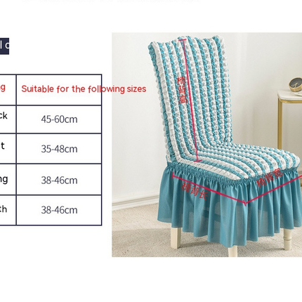 1 Piece Dining Room Chair Cover Stretch Dining Chair Cover Washable with Skirt Furniture Protector Rustic Hotel Ceremony Party