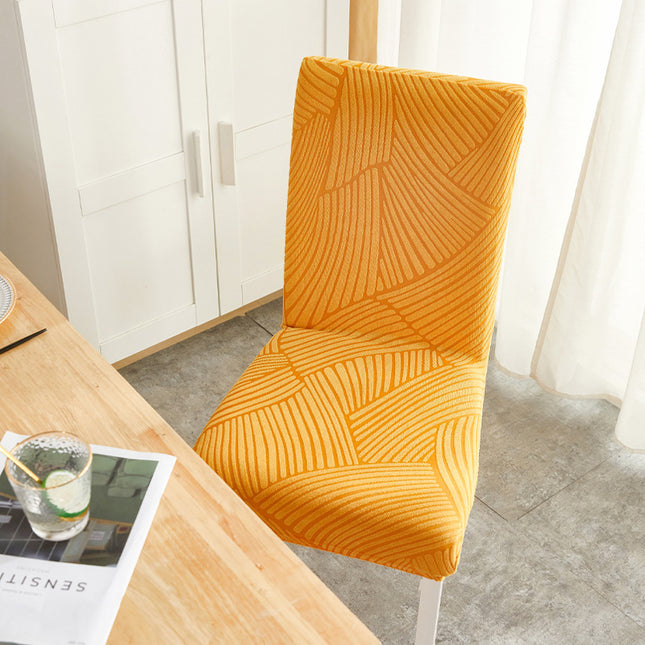 1 Pack Stretch jacquard chair back cover cover, home sprinkler backrest cover, dining table seat protection chair cov