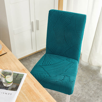 Housse de protection arrière de chaise en jacquard extensible, housse de dossier d'arrosage pour la maison, protection de siège de table à manger, 1 paquet