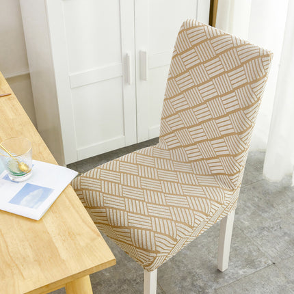 Housse de protection arrière de chaise en jacquard extensible, housse de dossier d'arrosage pour la maison, protection de siège de table à manger, 1 paquet
