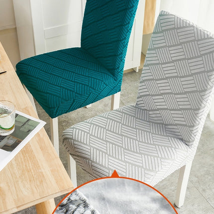 Housse de protection arrière de chaise en jacquard extensible, housse de dossier d'arrosage pour la maison, protection de siège de table à manger, 1 paquet