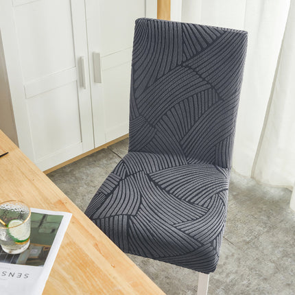 Housse de protection arrière de chaise en jacquard extensible, housse de dossier d'arrosage pour la maison, protection de siège de table à manger, 1 paquet