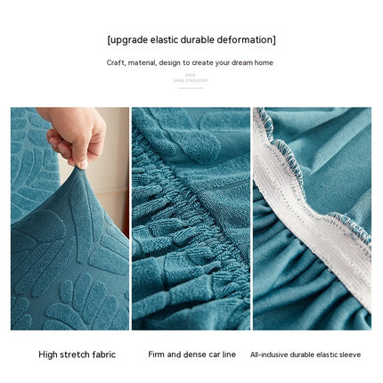 1 paquet de housse de chaise de salle à manger en velours élastique, housse de jupe à volants amovible universelle, adaptée aux banquets, mariages et fêtes