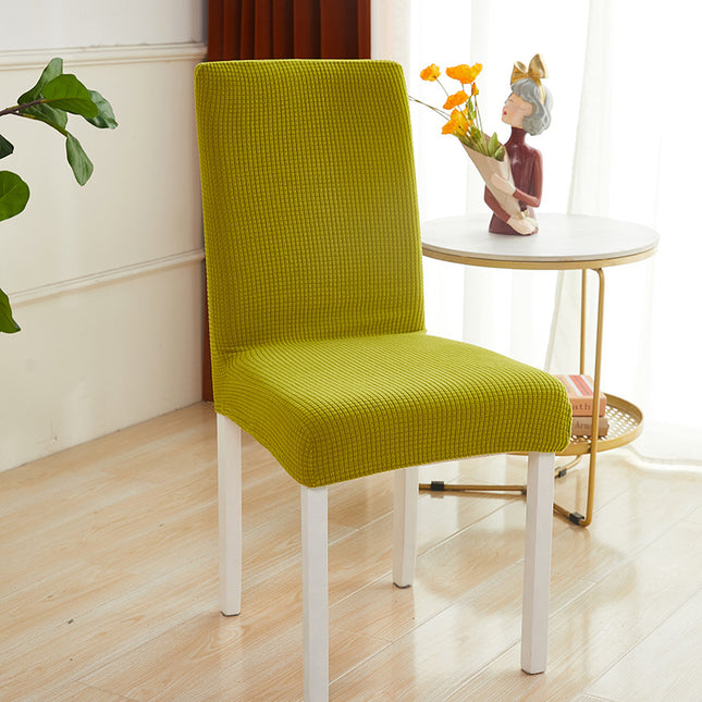 1 Pack High Back Chair Covers Stretch Knit Jacquard Chair Covers Kitchen Wedding Banquet Hotel Home Decoration