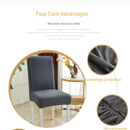 1 Packung Stuhlhussen mit hoher Rückenlehne, Stretch-Strick-Jacquard-Stuhlhussen, für Küche, Hochzeit, Bankett, Hotel, Heimdekoration