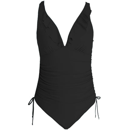 Maillots de bain une pièce pour femmes, contrôle du ventre, col licou, maillots de bain sexy