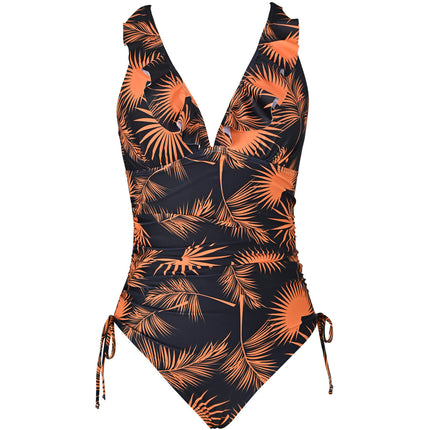 Maillots de bain une pièce pour femmes, contrôle du ventre, col licou, maillots de bain sexy