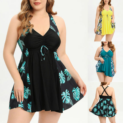 Swimsuits for Women Two Piece Bathing Suits Tummy Control Swimwear with Boyshort Swimsuits