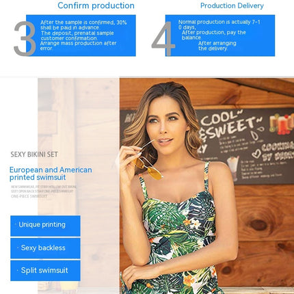 Women's Floral Print Tankini Set Halter Tops and Shorts Bikini Bathing Suits 2 Piece