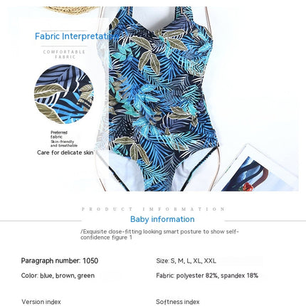 Women Slimming One Piece Swimsuits Tummy Control Vintage Bathing Suits