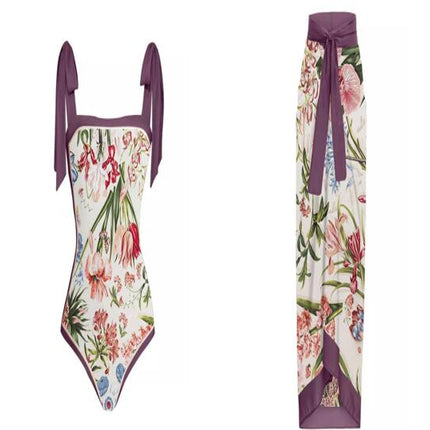 Women's 2 Pieces Swimsuit Set Swimwear with Cover Up Bathing Suits Beachwear