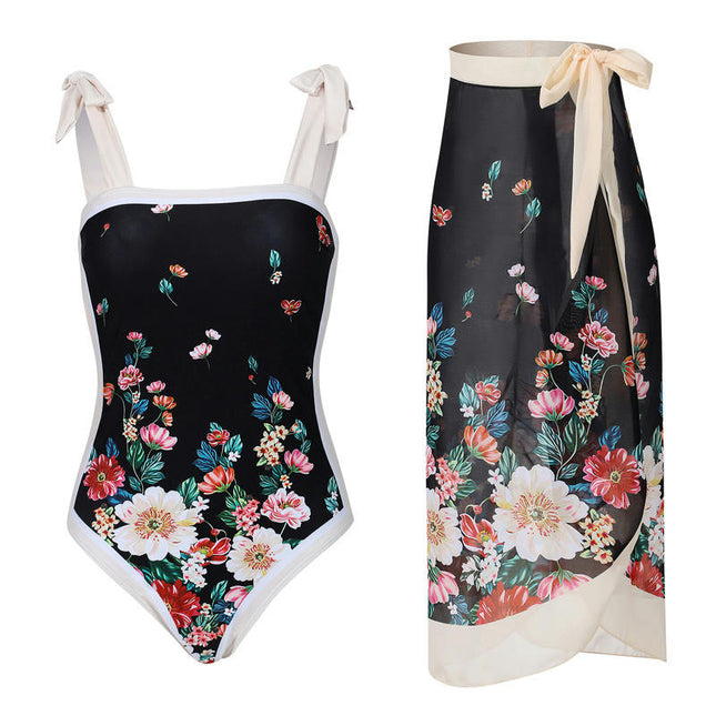 Women's 2 Pieces Swimsuit Set Swimwear with Cover Up Bathing Suits Beachwear