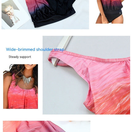 Two Piece Tankini Bathing Suits Swim Tops with Shorts Women Swimsuits Sporty Swimwear