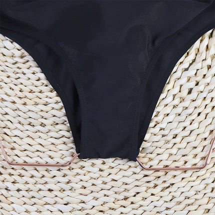 Women's One Piece Swimsuit Ruffle Cutout Bathing Suits V Neck Wrap Swimwear