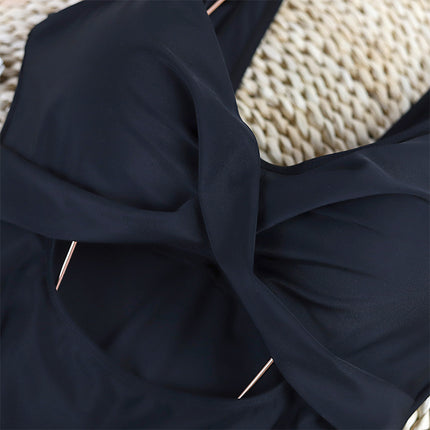 Women's One Piece Swimsuit Ruffle Cutout Bathing Suits V Neck Wrap Swimwear