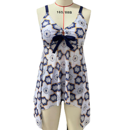 Two Piece Swimdress with Boyshorts for Women Flowy Swimsuits Tankini Bathing Suits