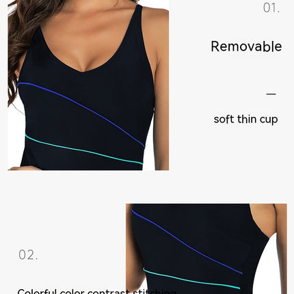 Women's One Piece Swimsuits Athletic Training Swimwear Bathing Suits