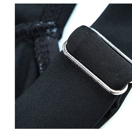 Damen-Bikini-Badeanzug mit hohem Schnitt und niedrigem Rücken