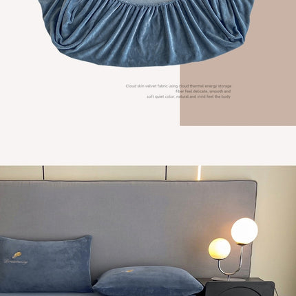 Drap-housse King Size, drap de lit en peluche polaire, housse de protection de matelas, poche profonde, drap de dessous chaud et pelucheux (taies d'oreiller incluses)