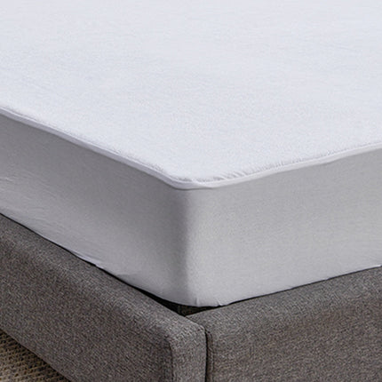 Protège-matelas Queen Size, imperméable, respirant, silencieux, avec poche profonde, en coton éponge, lavable en machine