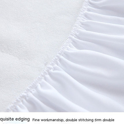 Protège-matelas Queen Size, imperméable, respirant, silencieux, avec poche profonde, en coton éponge, lavable en machine