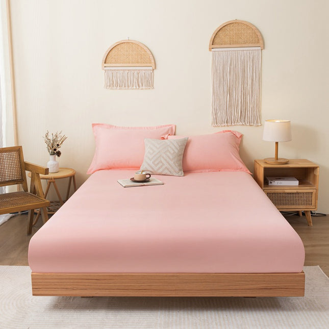 Queen Size Deep Pocket Mattress Sheet Soft And Comfortable Microfiber Anti-Fade And Anti-Wrinkle Fitted Sheet
