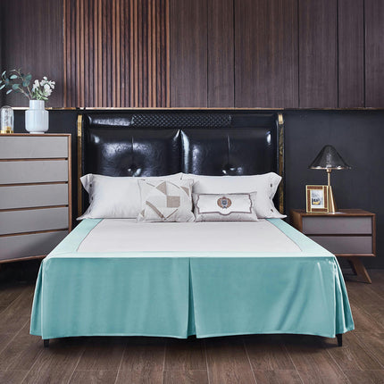 Draped Dust Tuck Tailored Bed Skirt Premium Microfiber Bed Skirt, Shrinkage and Fade Resistant Bed Skirt