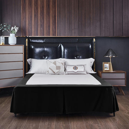 Draped Dust Tuck Tailored Bed Skirt Premium Microfiber Bed Skirt, Shrinkage and Fade Resistant Bed Skirt