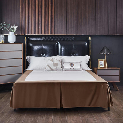 Draped Dust Tuck Tailored Bed Skirt Premium Microfiber Bed Skirt, Shrinkage and Fade Resistant Bed Skirt