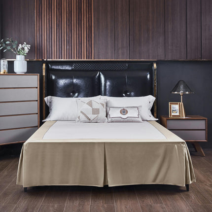 Draped Dust Tuck Tailored Bed Skirt Premium Microfiber Bed Skirt, Shrinkage and Fade Resistant Bed Skirt